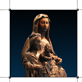 Musée de Bétharram · Statue de Ste Anne du XVe siècle · © stockli