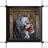 Musée de Bétharram · Vierge à l'enfant - Bas relief · © stockli
